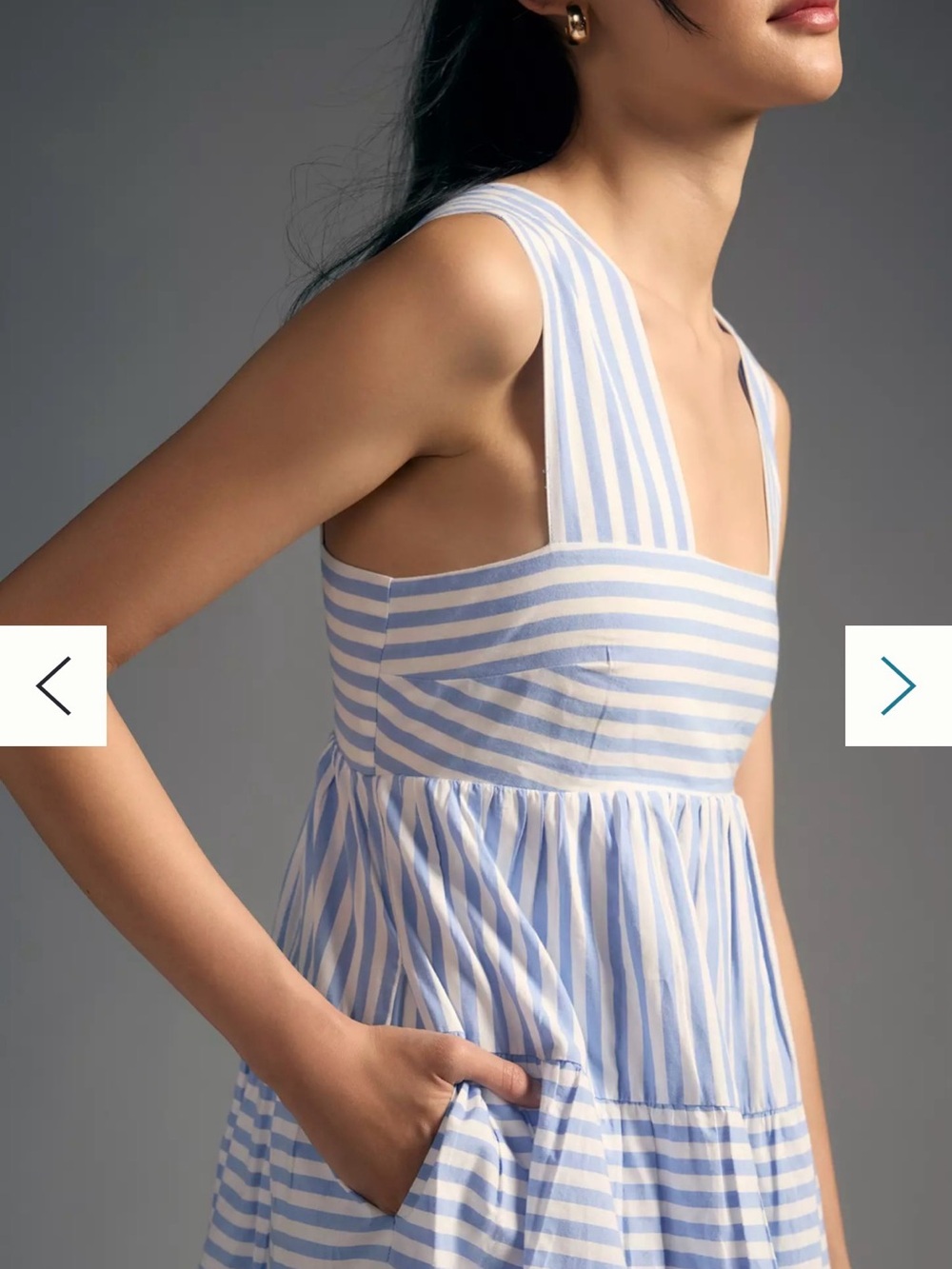 Anthropologie The Helena Square-Neck Babydol Dress | Anthropologie size L - Picture 5 of 8